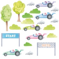 nálepky pre deti na stenu, auto racing f1 120 nálepky pre deti na stenu, auto racing f1 120
