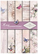 SCRAP-045 'Rose Summer' Sada 5+1 papierov A4 SCRAP-045 'Rose Summer' Sada 5+1 papierov A4