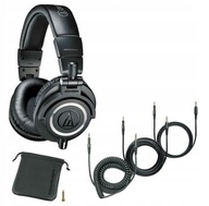 audio-technica ATH-M50X čierne slúchadlá 3x kábel audio-technica ATH-M50X čierne slúchadlá 3x kábel