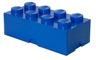 LEGO RAŇAJKOVÝ OBEDOVÝ BOX BLOK 8 MODRÝ LEGO RAŇAJKOVÝ OBEDOVÝ BOX BLOK 8 MODRÝ