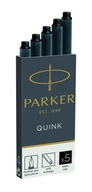 Čierne perá Quink Parker, 5 kusov