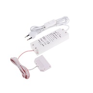 Napájací systém pre LED 12V DC 33W s rozdeľovačom a vypínačom PC1 Napájací systém pre LED 12V DC 33W s rozdeľovačom a vypínačom PC1