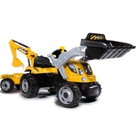 Smoby Builder Max pedálový traktor žltý