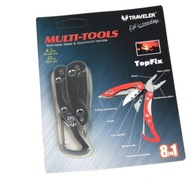 MULTITOOL TRAVELER Vreckový nôž, kliešte 8v1 MULTITOOL TRAVELER Vreckový nôž, kliešte 8v1