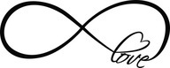 Dekoratívna nálepka na stenu INFINITY do obývačky 90 cm Dekoratívna nálepka na stenu INFINITY do obývačky 90 cm