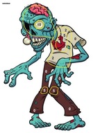 ZOMBIAK HELLOWEEN ZOMBIE strelecké terče 100 ks ZOMBIAK HELLOWEEN ZOMBIE strelecké terče 100 ks