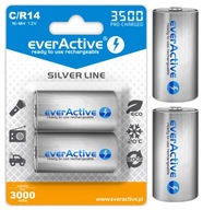 2x batéria R14 C 3500mAh silverline everActive