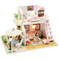 Miniatúrny dom Ružový loft