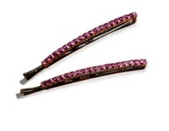 Sada spony do vlasov Barrette Clasp Ružové kamienky Strass Strong Sada spony do vlasov Barrette Clasp Ružové kamienky Strass Strong