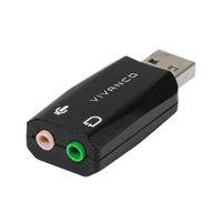 USB ZVUKOVÁ KARTA Mikrofón + Slúchadlá W-WA kvalita