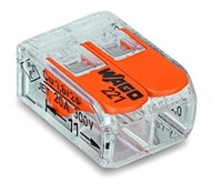 Rýchlospojky Wago 221-412 0,14-4 mm² / 2 100 ks. Rýchlospojky Wago 221-412 0,14-4 mm² / 2 100 ks.