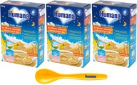 HUMANA MLIEČNE ZRNKY PO 6 MESIACOCH DO POSTELA 200G x3 + LYŽIČKA HUMANA MLIEČNE ZRNKY PO 6 MESIACOCH DO POSTELA 200G x3 + LYŽIČKA