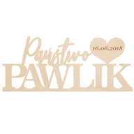 Nápis z preglejky, personalizovaný -pawlik Nápis z preglejky, personalizovaný -pawlik