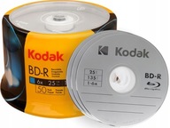 Kodak BD-R blu-ray disky 25GB 1-6x puzdro Cake 50