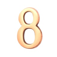 Mosadzná samolepiaca mosadzná číslica 5cm, číslo 8