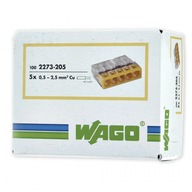 Rýchlospojka 2273 Wago 5x2,5 originál 100 ks Rýchlospojka 2273 Wago 5x2,5 originál 100 ks
