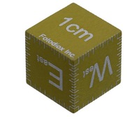Fotodiox 1 cm kovová kocka Z382