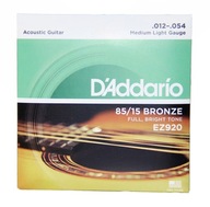 Struny pre akustickú gitaru 12-54 D'Addario EZ920 Struny pre akustickú gitaru 12-54 D'Addario EZ920