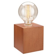 1 DREVENÁ NOČNÁ LAMPA ARON CUBE CALVADOS E27 1 DREVENÁ NOČNÁ LAMPA ARON CUBE CALVADOS E27