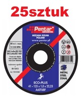 KOVOVÉ REZNÉ KOTOUČE 125x1,0x22 PENTAR 25 ks. KOVOVÉ REZNÉ KOTOUČE 125x1,0x22 PENTAR 25 ks.