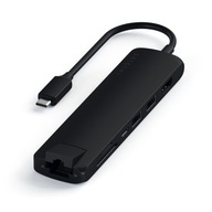 Satechi Slim Multiport adaptér USB-C PD 2x USB-A HDMI 4K Ethernet micro/SD