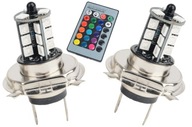 RGB LED ŽIAROVKY H7 2ks 16 FARIEB + DIAĽKOVÉ OVLÁDANIE RGB LED ŽIAROVKY H7 2ks 16 FARIEB + DIAĽKOVÉ OVLÁDANIE
