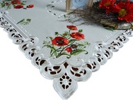 Obrus obrus 85x85 olivová výšivka polyester Obrus obrus 85x85 olivová výšivka polyester