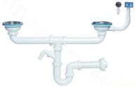 Dvojitý trubkový sifón drez 115mm 1511 Aniplast Dvojitý trubkový sifón drez 115mm 1511 Aniplast