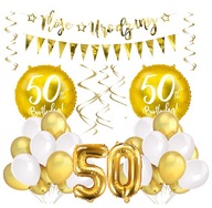 Balónové girlandy SET pre 18 30 40 50 60 narodeniny