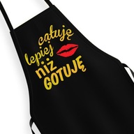 Bozkávam zásteru lepšie ako... zástera so zlatou potlačou Bozkávam zásteru lepšie ako... zástera so zlatou potlačou