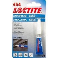 Loctite 454 3ml KYANOAKRYLÁTOVÝ GÉL OKAMŽITÉ LEPIDLO univerzálny