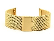 Zlatý MESH náramok zo sieťoviny Zlatý PVD-18,20,22mm Zlatý MESH náramok zo sieťoviny Zlatý PVD-18,20,22mm