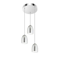 MODERNÁ ZÁVISNÁ LAMPA, GUĽOVÝ LUSTER CHR 3-302LK MODERNÁ ZÁVISNÁ LAMPA, GUĽOVÝ LUSTER CHR 3-302LK