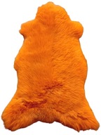 Farbená oranžová ovčia koža 90-110 cm
