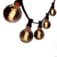 Osvetlenie GARLAND 7 m +10 LED Black Vintage G125 Osvetlenie GARLAND 7 m +10 LED Black Vintage G125
