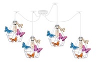 Závesné svietidlo Spider BUTTERFLY 4 WHITE - môže byť LED Závesné svietidlo Spider BUTTERFLY 4 WHITE - môže byť LED
