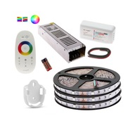 Set LED RGB 5050 PÁS 15m DOTYKOVÝ DIAĽKOVÝ NAPÁJANIE