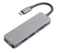 Adaptér 5v1 HUB USB-C 3.1 HDMI 4K SD microSD Adaptér 5v1 HUB USB-C 3.1 HDMI 4K SD microSD