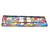 STICKERBOMB hydrografický rám poznávacej značky STICKERBOMB hydrografický rám poznávacej značky