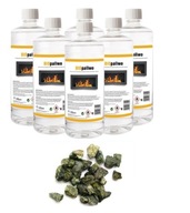 SET BIOFUEL bioetanol 6L + zelené kamienky SET BIOFUEL bioetanol 6L + zelené kamienky