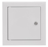 KOVOVÉ KONTROLNÉ DVERE 25x25, ZÁMOK NA KĽÚČ