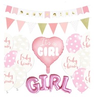 Balónová girlanda pre Baby Shower GIRL Balónová girlanda pre Baby Shower GIRL