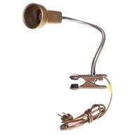 Stolná lampa L3A s klipom E14 40W zlatá + kábel Stolná lampa L3A s klipom E14 40W zlatá + kábel