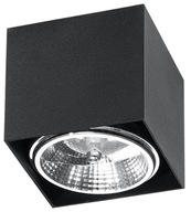 Stropné BLAKE čierne LED stropné svietidlo Loft SOLLUX