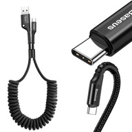 BASEUS ODOLNÝ ŠPIRÁLOVÝ KÁBEL PRUŽINA USB-C BASEUS ODOLNÝ ŠPIRÁLOVÝ KÁBEL PRUŽINA USB-C