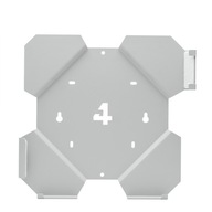 4 montážny nástenný držiak pre konzolu PS4 Slim, biely