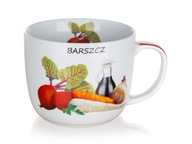 KUBEK miska na zupę ZUPY 730 ml BARSZCZ przepisem KUBEK miska na zupę ZUPY 730 ml BARSZCZ przepisem
