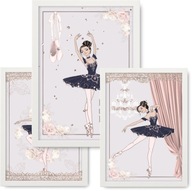 Obraz 3ks 33x43, BALLET DRANCER + rám Obraz 3ks 33x43, BALLET DRANCER + rám