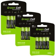 12x batérie Green Cell R6 / AA 2000 mAh