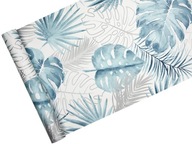 Tapety BLUE LEAVES - MONSTERA + trblietky Tapety BLUE LEAVES - MONSTERA + trblietky